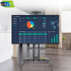 Kaloc KLC-150/B 32-75 Inch Adjustable Mobile TV Trolley For IFP