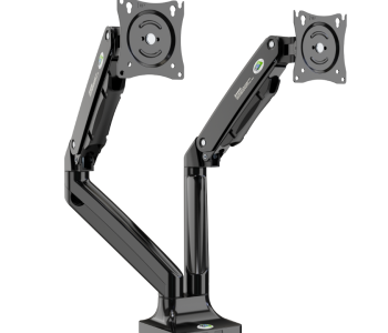 Kaloc DS110-2 17-33 Inch Dual Monitor Arm Gas-Strut Flexi Desk Mount Stand