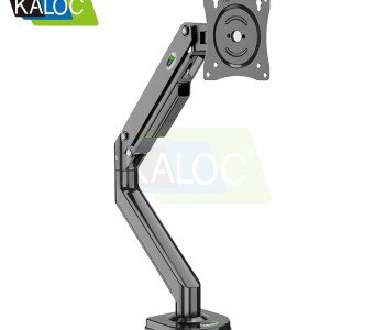 Kaloc KLC-DS200/B Adjustable Single Arm Monitor Desktop Mount Stand