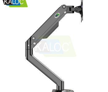Kaloc KLC-DS200/B Adjustable Single Arm Monitor Desktop Mount Stand