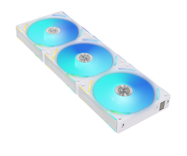LIAN LI UNI FAN AL V2 120 ARGB Case Fan Triple Pack White