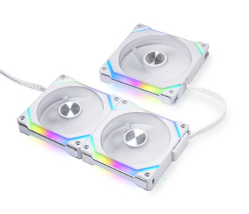 LIAN LI UNI FAN SL V2 120 ARGB Case Fan Triple Pack White