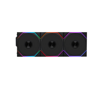 LIAN LI UNI FAN TL WIRELESS LCD 120 ARGB Triple Pack Black Case Fan