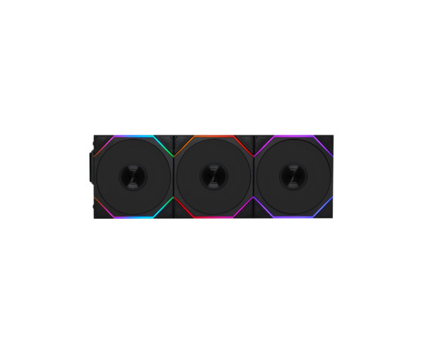 LIAN LI UNI FAN TL WIRELESS LCD 120 ARGB Triple Pack Black Case Fan