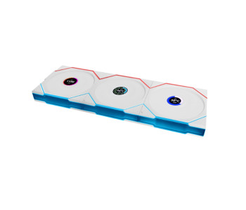 LIAN LI UNI FAN TL WIRELESS LCD 120 ARGB Triple Pack White Case Fan
