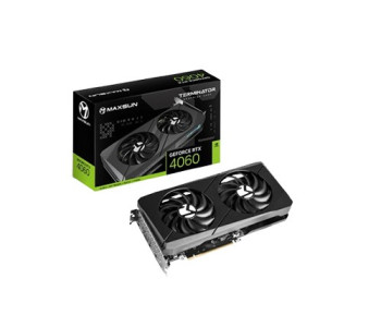 MAXSUN GeForce RTX 4060 Terminator 8GB GDDR6 Graphics Card (Black)