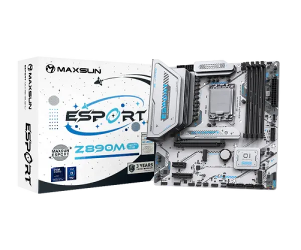 Maxsun eSport Z890M WIFI ICE Intel Motherboard