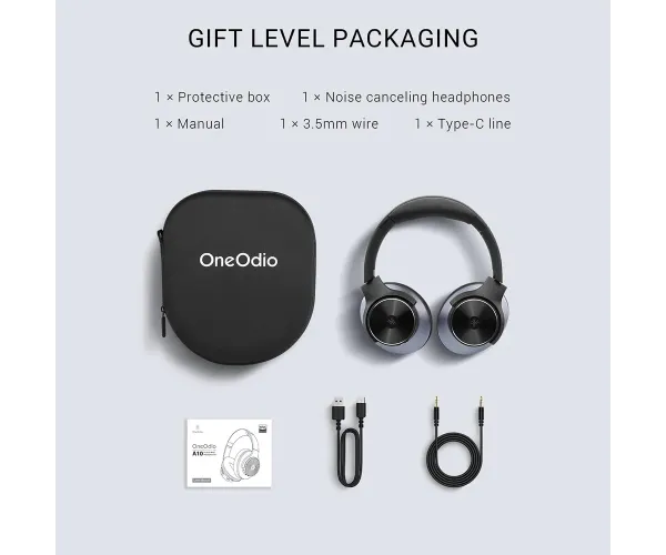 OneOdio Focus A10 Wireless Bluetooth Noise Cancelling Headphones