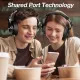 OneOdio Fusion A70 Black Wireless Over Ear Headphones