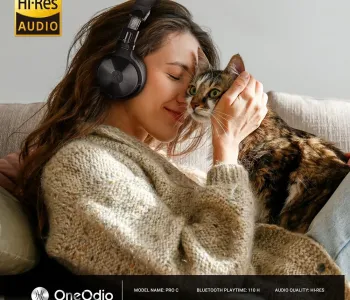 OneOdio Studio Wireless Pro C Black Bluetooth Headphones