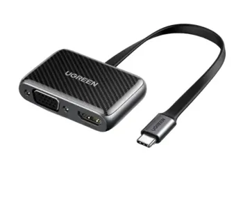 UGREEN 70549 TYPE-C TO HDMI+VGA CONVERTER BLACK