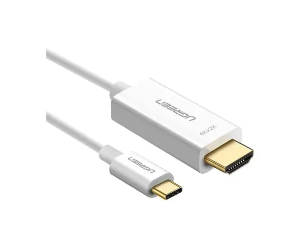 UGREEN 30841 TYPE-C TO HDMI CABLE 1.5M WHITE-MM121