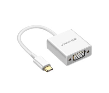 UGREEN 50511 TYPE-C TO VGA CONVERTER WHITE 