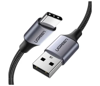 UGREEN 60126 USB-A 2.0 MALE To USB-C Male Cable 1M (BLACK)