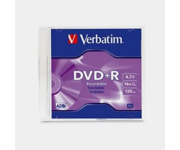 VERBATIM DVD+R 4.7GB 16X 10PK SLIM CASE