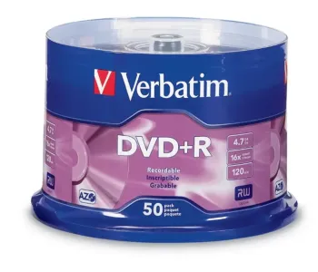 VERBATIM DVD+R AZO 4.7GB 16X 50PCS CAKE BOX