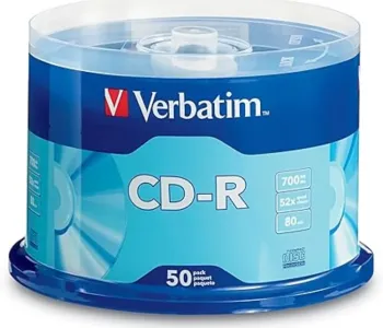 Verbatim CD-R 700MB 52x Recordable Disc 50pcs Cake Box