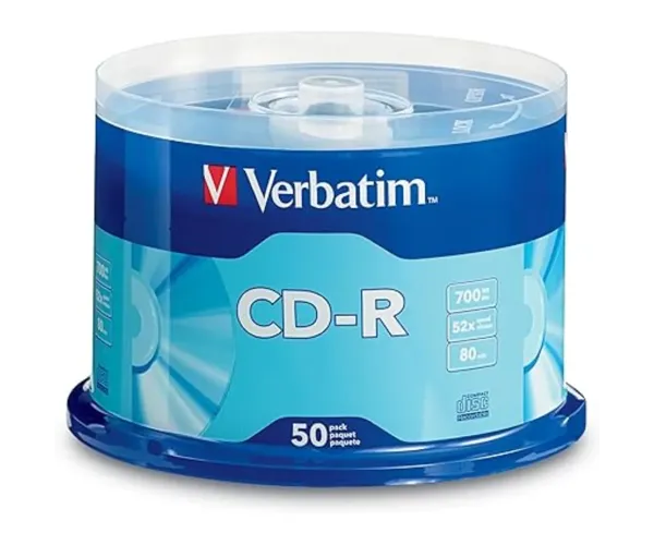Verbatim CD-R 700MB 52x Recordable Disc 50pcs Cake Box