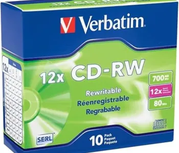 VERBATIM CD-RW 700MB 12X 10PK JEWEL CASE
