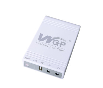 WGP 10400mAh Mini UPS for wifi router 5V+9V+12V, 1A 