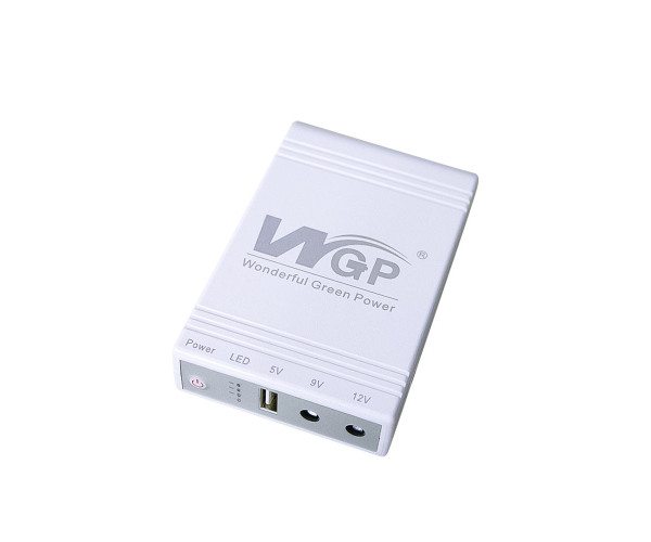 WGP 10400mAh Mini UPS for wifi router 5V+9V+12V, 1A 