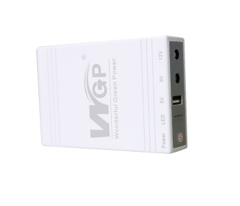 WGP 10400mAh Mini UPS for wifi router 5V+9V+12V, 1A 