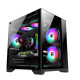 Wintech SKYVIEW X2 BK M-ATX Gaming Case with 3 ARGB Fan 