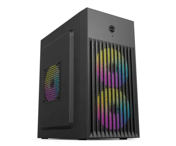 Wintech PRO BOX MESH V2 BK Mini Tower Black Micro-ATX Desktop Case With PSU