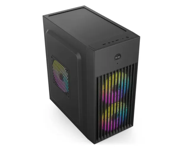 Wintech PRO BOX MESH V2 BK Mini Tower Black Micro-ATX Desktop Case With PSU