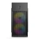 Wintech PRO BOX MESH V2 BK Mini Tower Black Micro-ATX Desktop Case With PSU