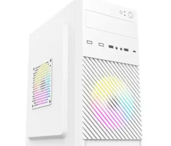 Wintech PRO BOX MESH V2 WH Mini Tower White Micro-ATX Desktop Case With PSU