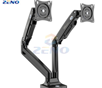 ZENO M10D/B 17-32 Inch Double Arm Gas-Strut Desktop Monitor Stand 