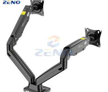 ZENO M10D/B 17-32 Inch Double Arm Gas-Strut Desktop Monitor Stand 