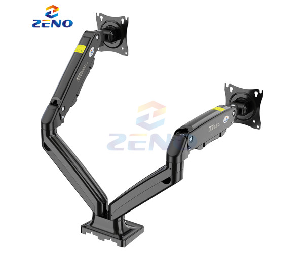ZENO M10D/B 17-32 Inch Double Arm Gas-Strut Desktop Monitor Stand 