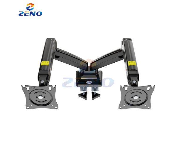 ZENO M10D/B 17-32 Inch Double Arm Gas-Strut Desktop Monitor Stand 