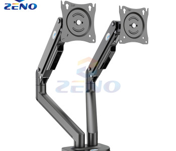 ZENO M8D/B 17-32 Inch Double Arm Gas-Strut Desktop Monitor Stand