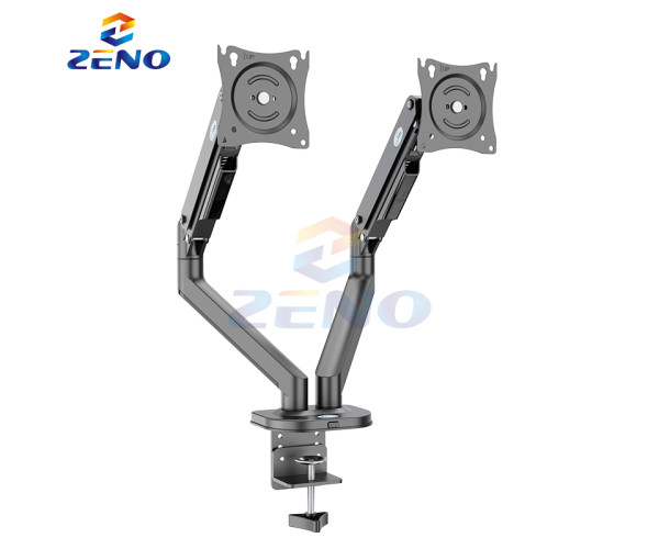 ZENO M8D/B 17-32 Inch Double Arm Gas-Strut Desktop Monitor Stand