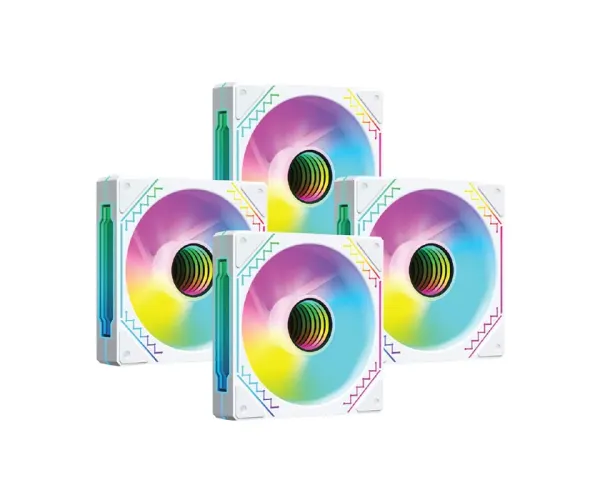 PC POWER IRISH INFINITY WH 4 IN 1 ARGB FAN F40