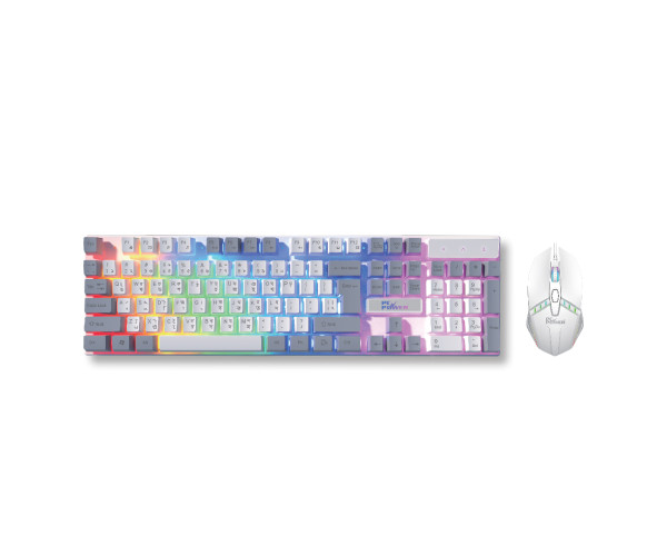 PC POWER KM02W WIRED GAMING KEYBOARD & MOUSE COMBO