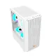 PC POWER WHITE BREEZE MESH GAMING CASING WITH 3 ARGB FAN and 230W PSU