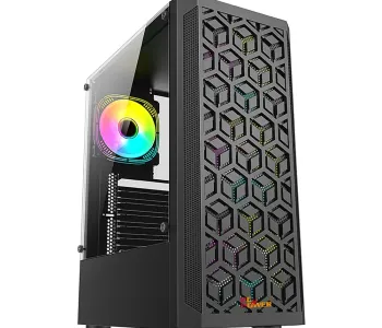 PC Power Hex Mesh BK M-ATX Gaming Casing