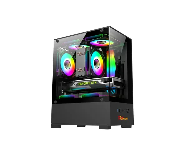 PC Power River View BK M-ATX Gaming Casing