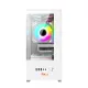 PC Power River View WH M-ATX Gaming Casing With 5 ARGB Fan and 350W PSU