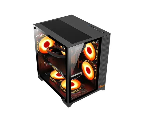 PC Power PP-H20 BK ICE Cube V2 Desktop Gaming Casing