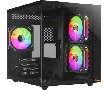 PC POWER ICE CUBE MINI V2 Casing With 5 FANS and 650W PSU  