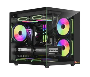 PC POWER ICE CUBE MINI V2 Casing With 5 FANS and 650W PSU  