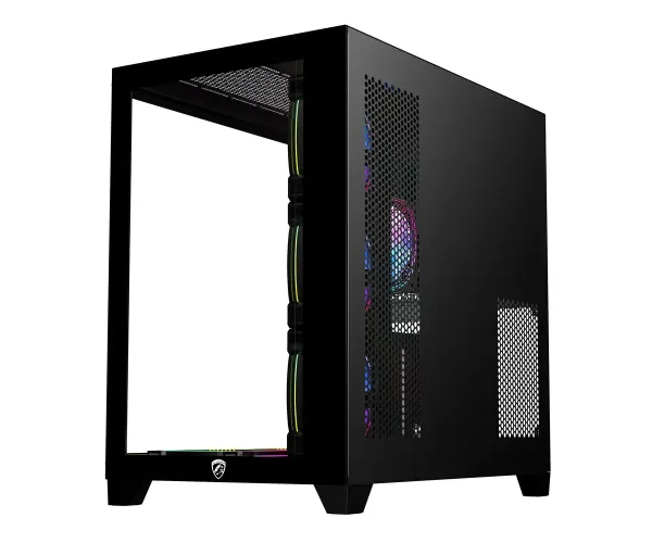 PC Power ICEBERG V2 black WITH 650W PSU AND 7 FANS Gaming case