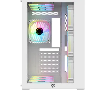 PC Power ICEBERG V2 White With 650W PSU AND 10 FANS Gaming Case