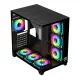 PC Power ICEBERG V3 Black With 650W PSU AND 10 FANS Gaming Casing