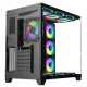 PC Power ICEBERG V3 Black With 650W PSU AND 10 FANS Gaming Casing